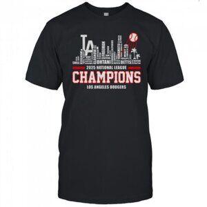 City Skyline Los Angeles Dodgers 2025 National League Champions World Series 140